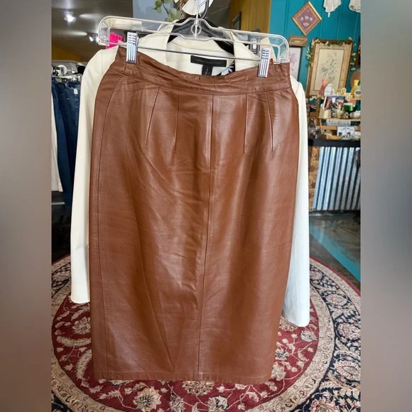 80s Leather 3 piece suit by Sandra Roth Ciao Sport Lambskin Size 4/6 EUC Vintage - Picture 10 of 12